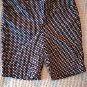 Jasmine & Juliana Chic Black and White Women's Flat Front Shorts